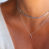 Birthstone Drop Necklace • July