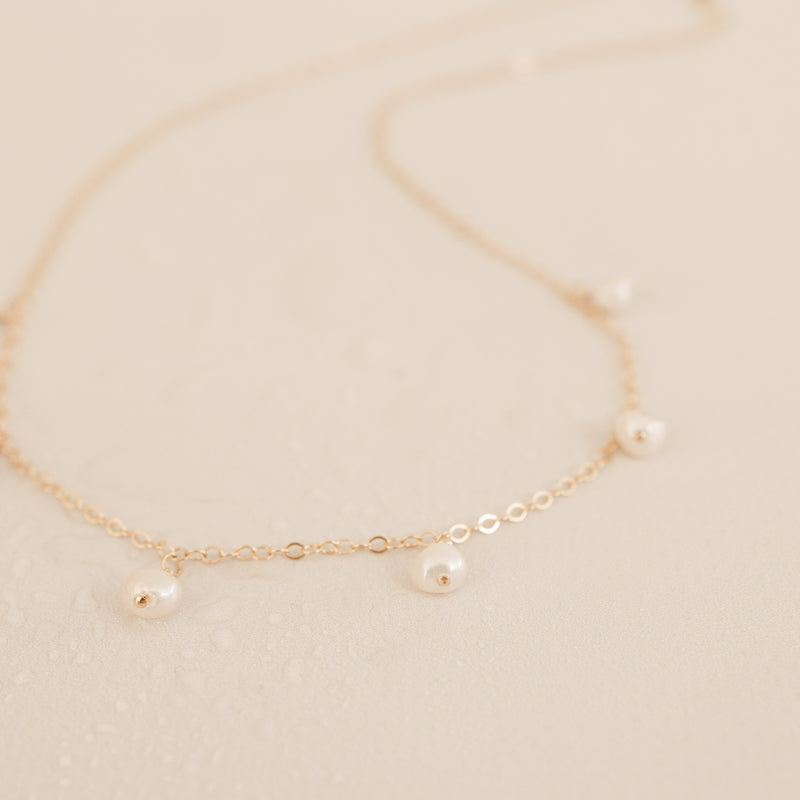 Ocean • Hanging Pearl Necklace