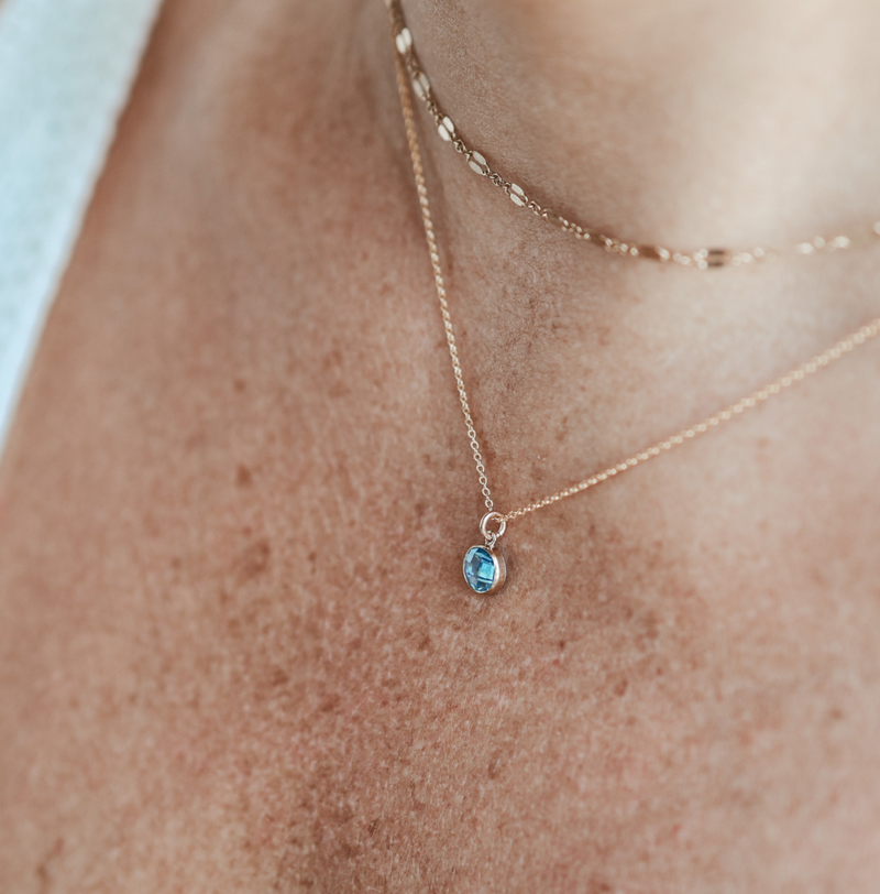 Birthstone Drop Necklace • March