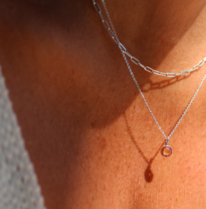 Birthstone Drop Necklace • November