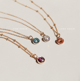 Birthstone Drop Necklace • September
