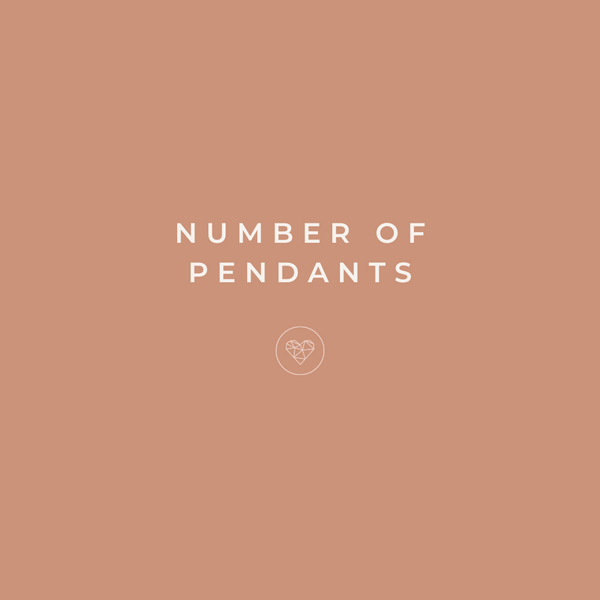 NUMBER OF PENDANTS