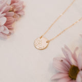 Forget Me Not • Large Pendant Double Hole Necklace