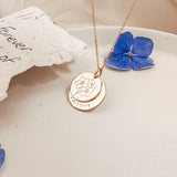 Forget Me Not • Extra Large & Large Stacked Pendant Necklace