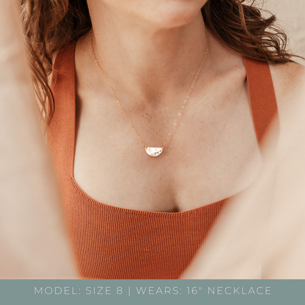 Paisley • Extra Large Half Circle Necklace