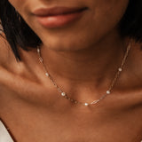 Nerida • Pearl Adorned Link Necklace