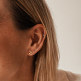 Love Letter Earrings • Tiny Initial Stud Earrings