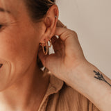 Becki Hoops • Beaded Hoop Earrings