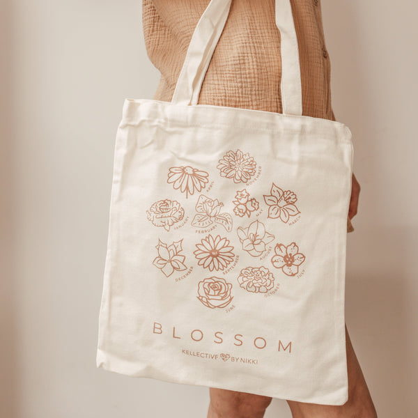 Birth Flower Tote Bag