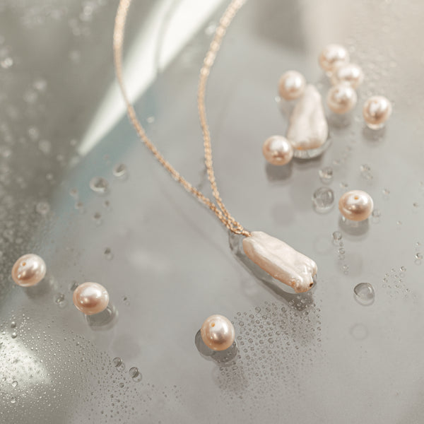 Tidal • Molten Pearl Necklace