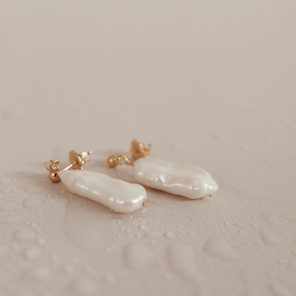 Tidal • Molten Pearl Earrings
