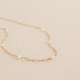 Nerida • Pearl Adorned Link Necklace