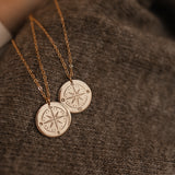 Compass Necklace • Extra Large Pendant Necklace