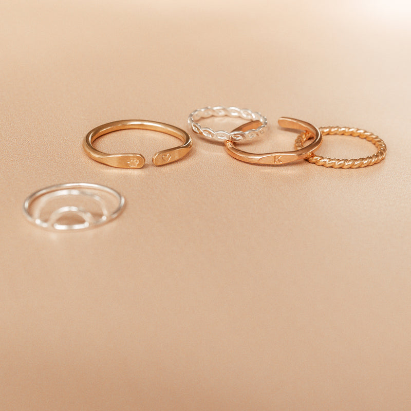 Hope Ring | Silver & Gold Jewellery  | Kellective by Nikki | stacking rings