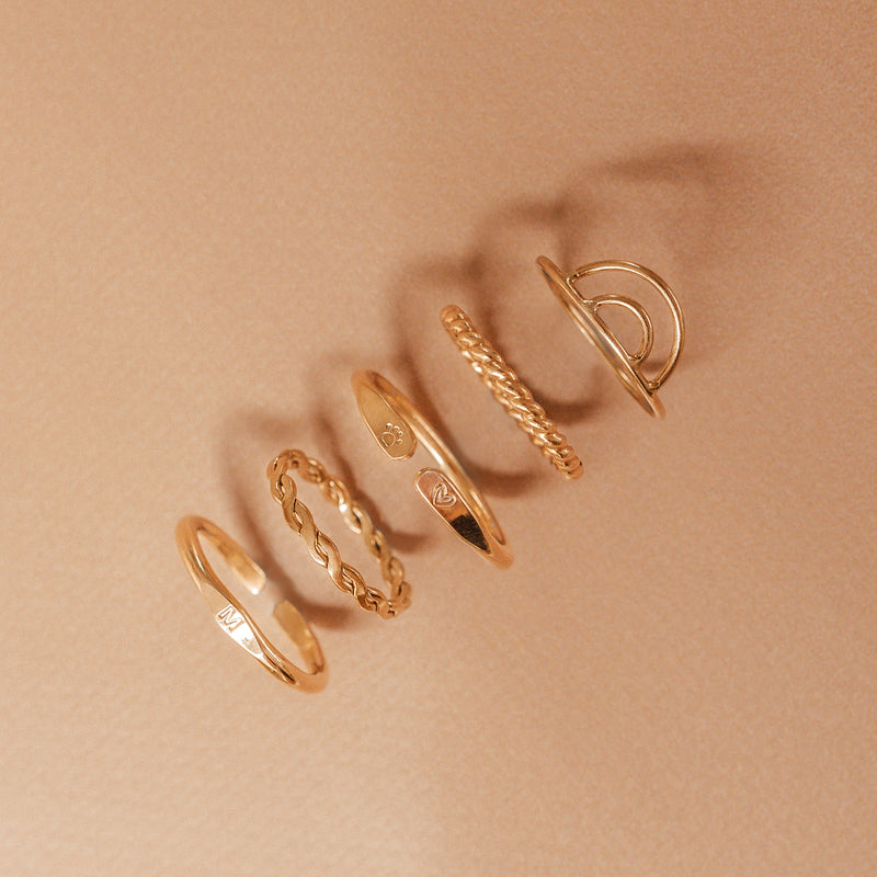 Ever Ring | Silver & Gold Personalised Jewellery Gifts | Kellective by Nikki | stacking rings