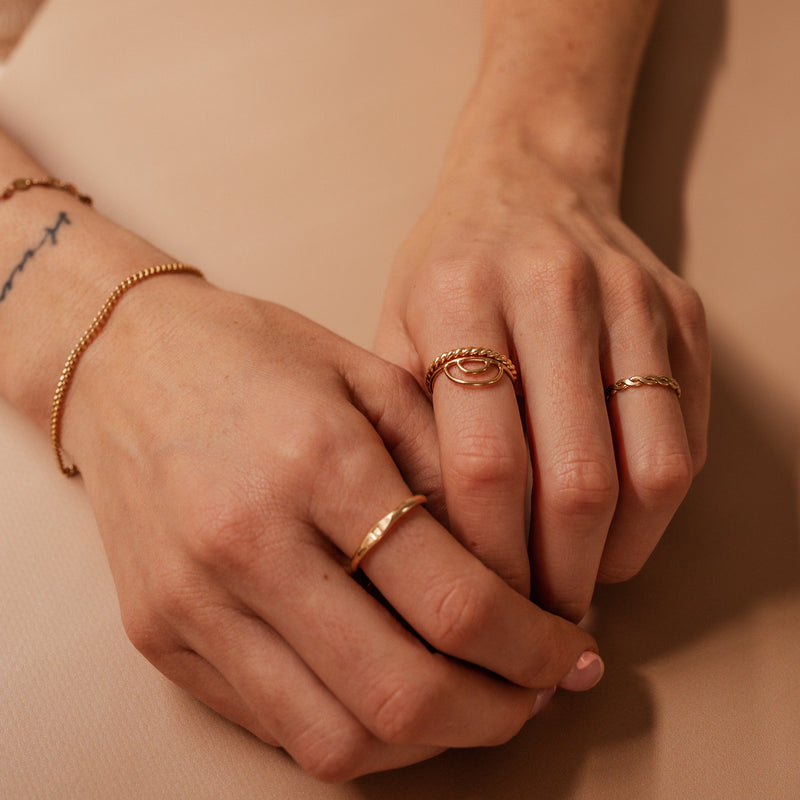 Nova Ring | Silver & Gold Jewellery  | Kellective by Nikki
