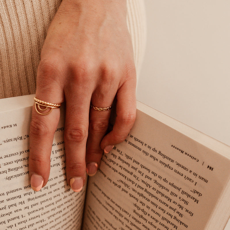 stacking rings Hope Ring | Silver & Gold Jewellery  | Kellective by Nikki