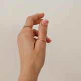 Hazel Twisted Rope minimalist Stacking Ring | Silver & Gold Personalised Jewellery Gifts | Kellective by Nikki | Christmas birthday gifts for friends, women, her, mum, grandma