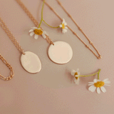 Oval Blossom Posy • Large Oval Necklace