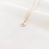 birth flower necklace small pendant medium pendant chrysanthemum flower necklace goldfill sterling silver rose goldfill
