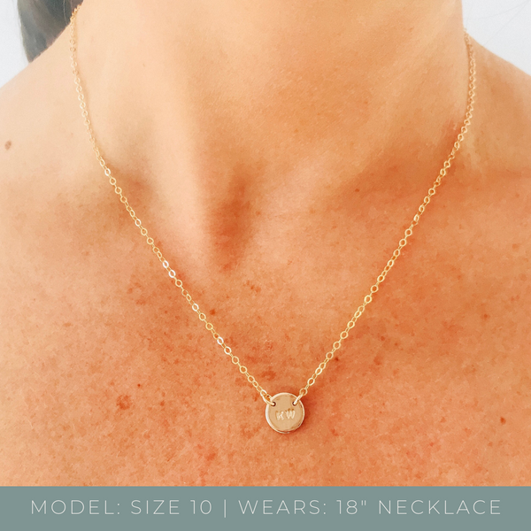 small pendant necklace fixed two hole symbol initial goldfill sterling silver rose goldfill delicate necklace 