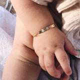 mini bracelet small bar bracelet rose goldfill sterling silver goldfill name bracelet