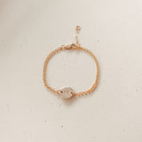 small pendant bracelet matching mum and mini set symbol initial goldfill sterling silver rose goldfill delicate bracelet 