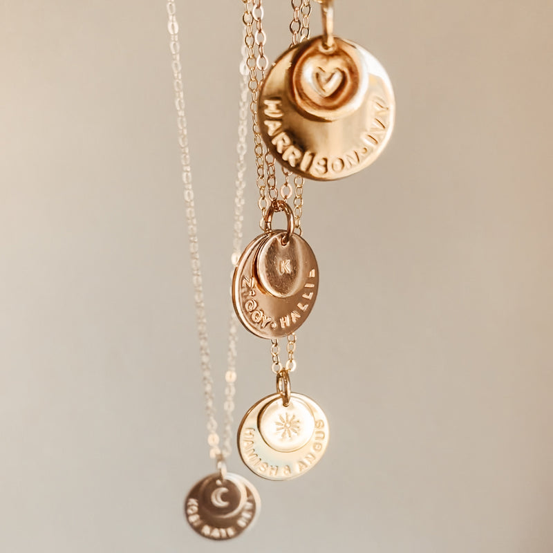 Soren • Large & Small Stacking Pendant Necklace