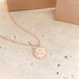 large and small stacked pendant necklace goldfill sterling silver rose goldfill double necklace double pendant necklace large and small pendant
