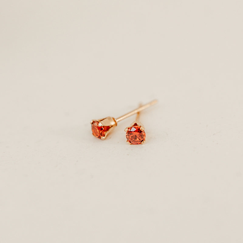 july birthstone studs ruby stone strength peace symbol sterling silver goldfill