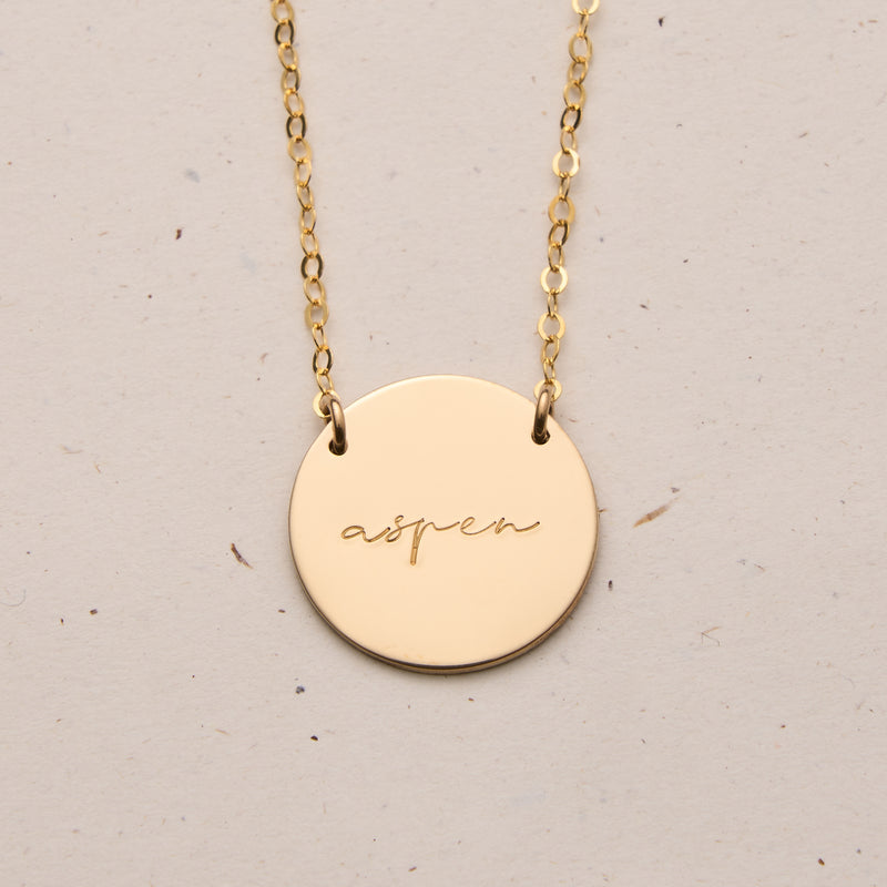 Aspen • Extra Large Pendant Necklace 2 Hole