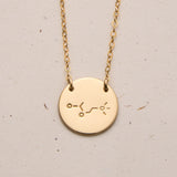 acetylcholine chemical symbol large pendant necklace double hole fixed necklace