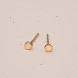 tiny circle studs goldfill sterling silver rose goldfill butterfly backs hypoallergenic sterling silver