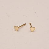 tiny heart symbol studs goldfill sterling silver rose goldfill butterfly backs hypoallergenic sterling silver