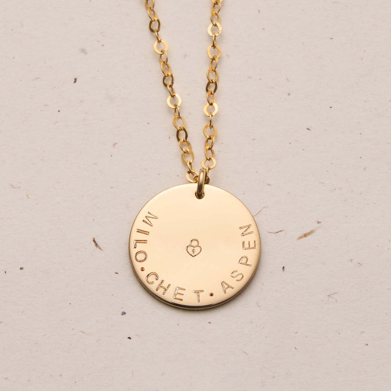 large pendant curved text tiny neat font tiny symbol initial goldfill sterling silver rose goldfill dainty delicate meaningfull dates children names roman numerals