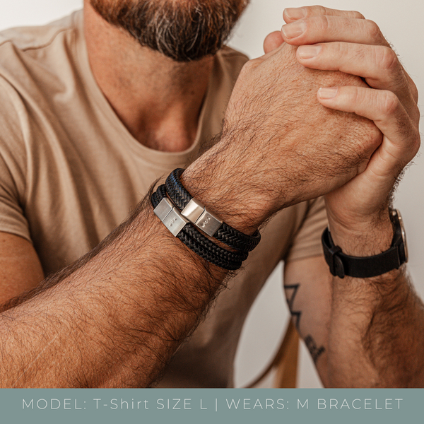 The Men's Bracelet • Braided Leather Bracelet