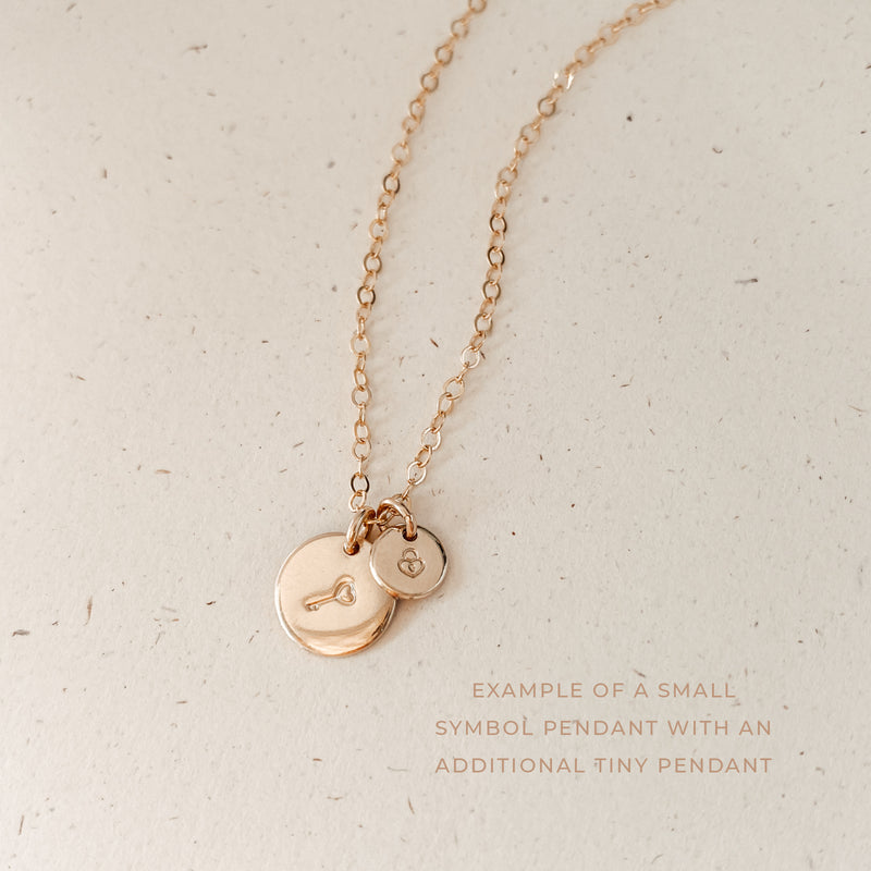 Paw Print Symbol Small Pendant Necklace
