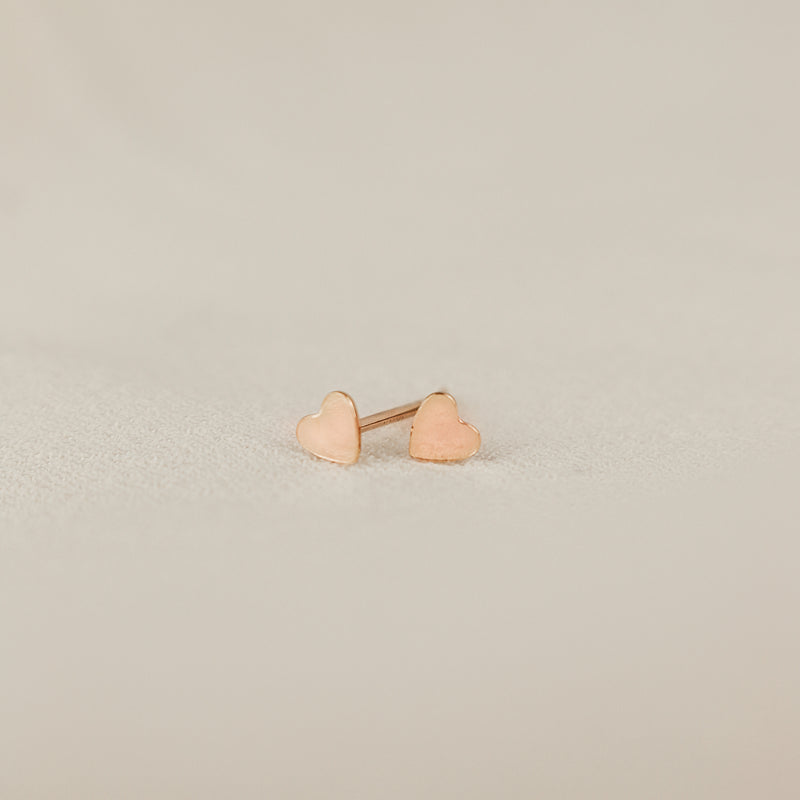 Forever Ever • Tiny Heart Stud Earrings