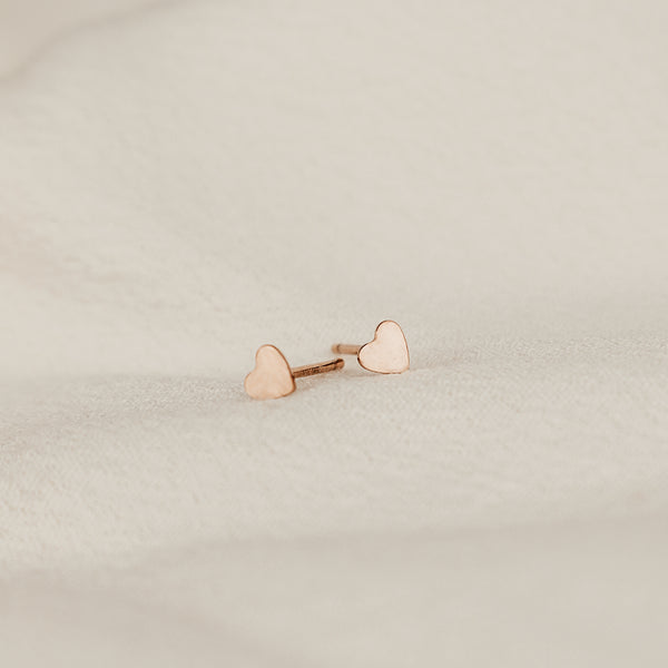 Forever Ever • Tiny Heart Stud Earrings