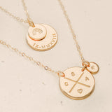 Soren • Large & Small Stacking Pendant Necklace